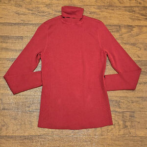 (0) Women's Chico's Red Turtleneck Sweater